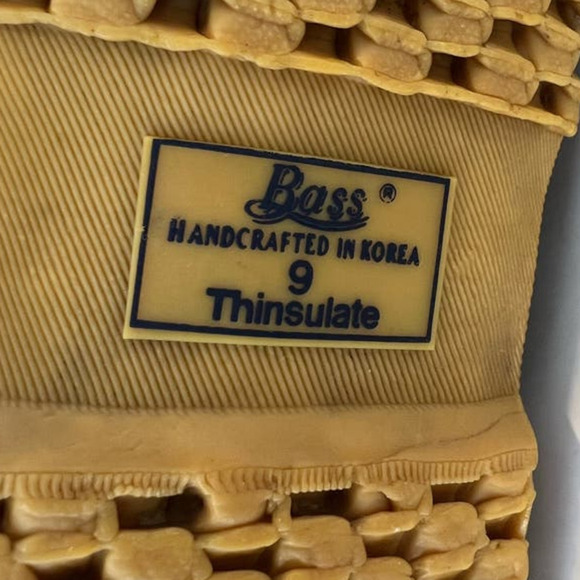 Vintage Bass Calgary Duck Snow Rain Ankle Boots w/Thinsulate, Navy/Pink, size 9 - Picture 8 of 16